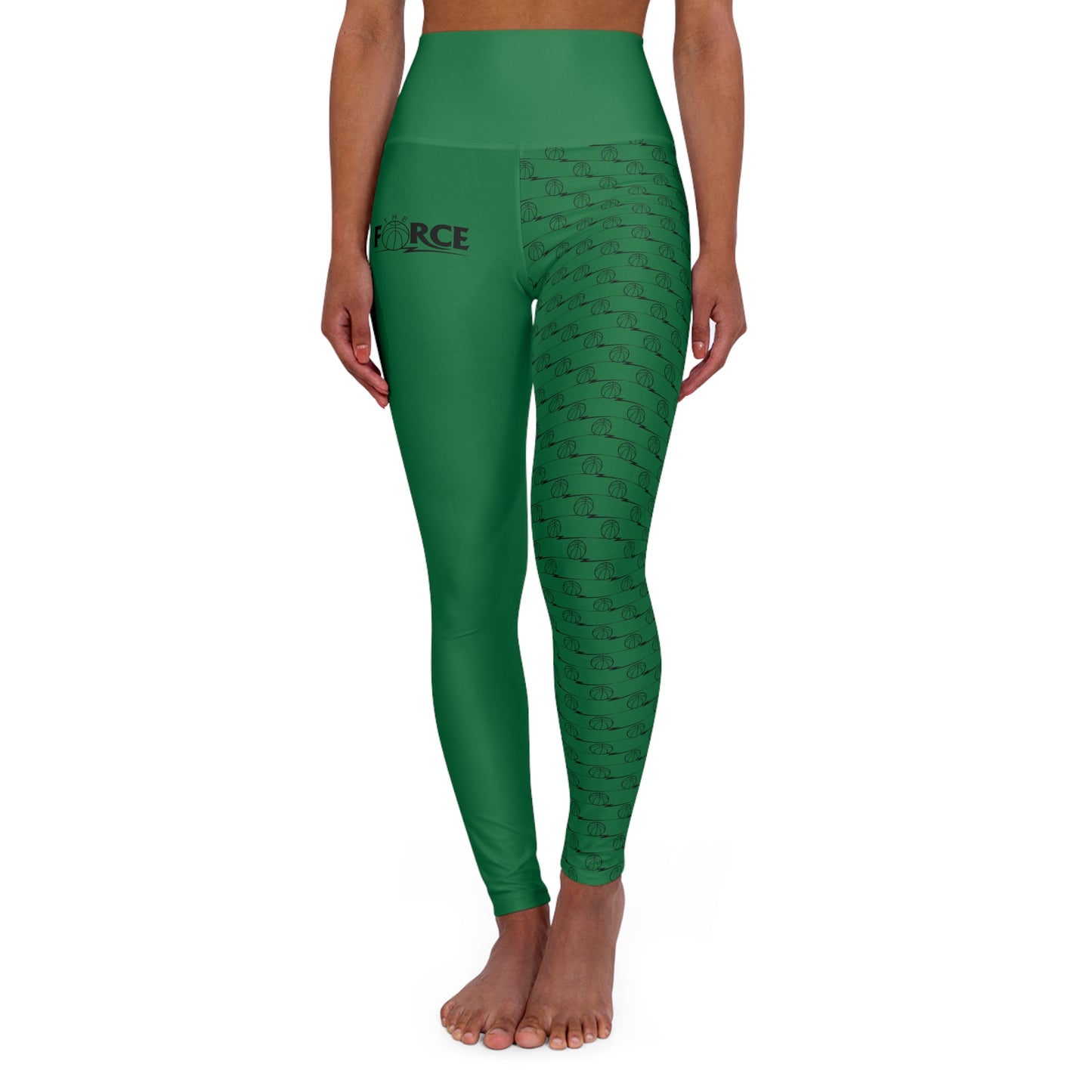 Force Women's Long Yoga Tights FL - Green
