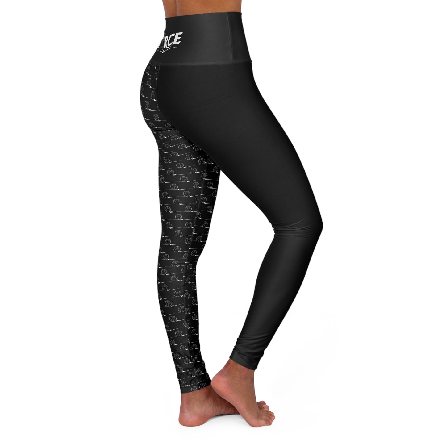 Force Women's Long Yoga Tights - Black