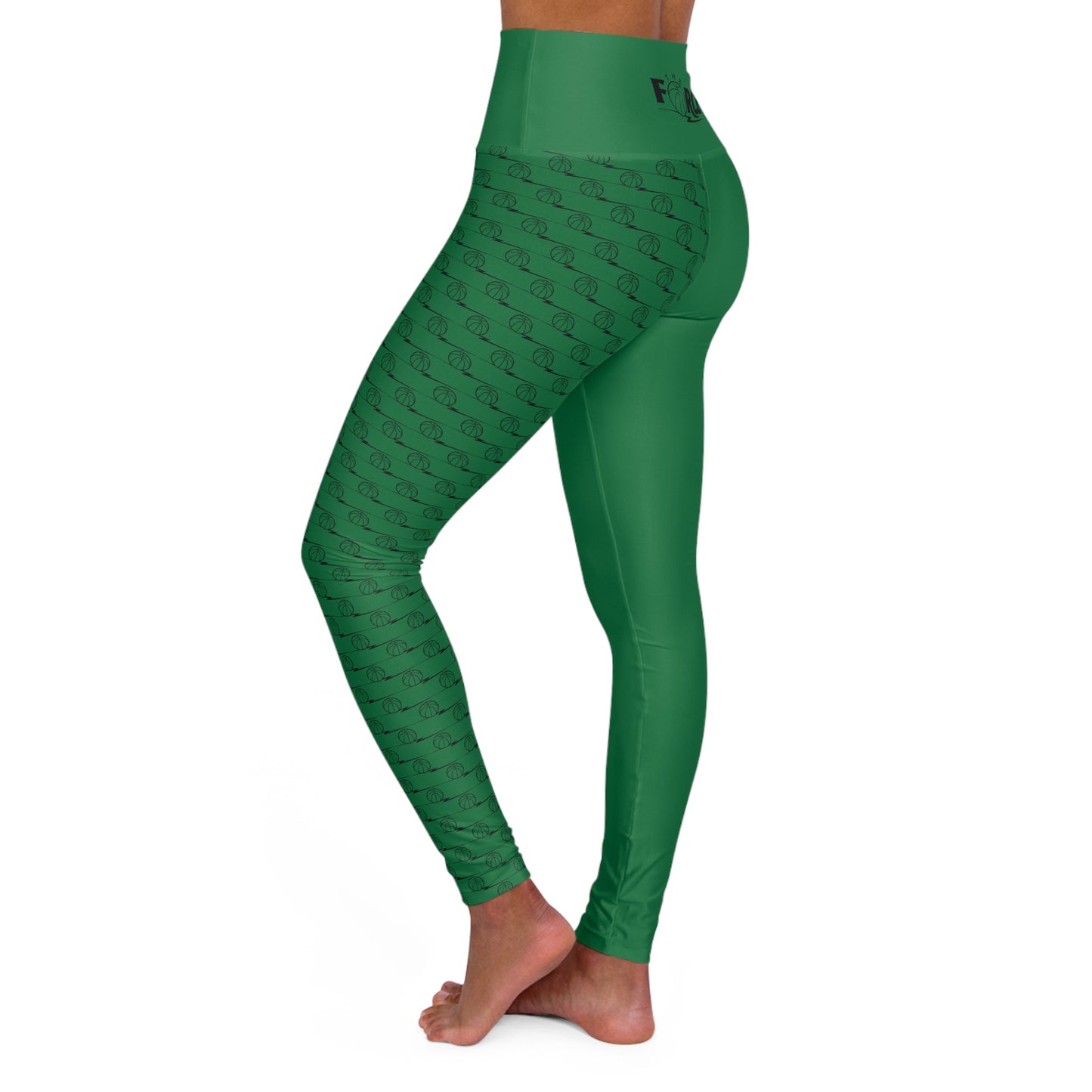 Force Women's Long Yoga Tights FL - Green