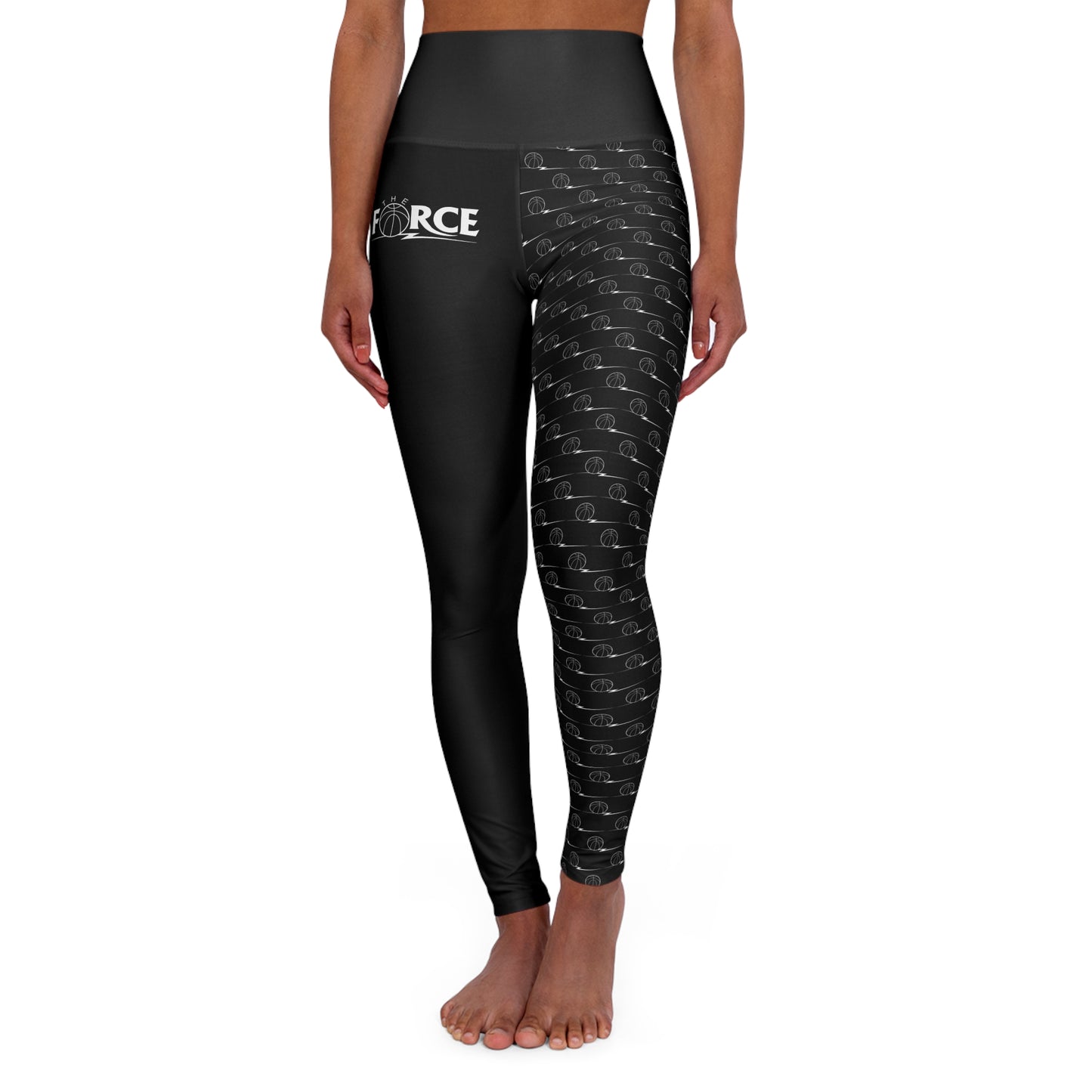 Force Women's Long Yoga Tights - Black