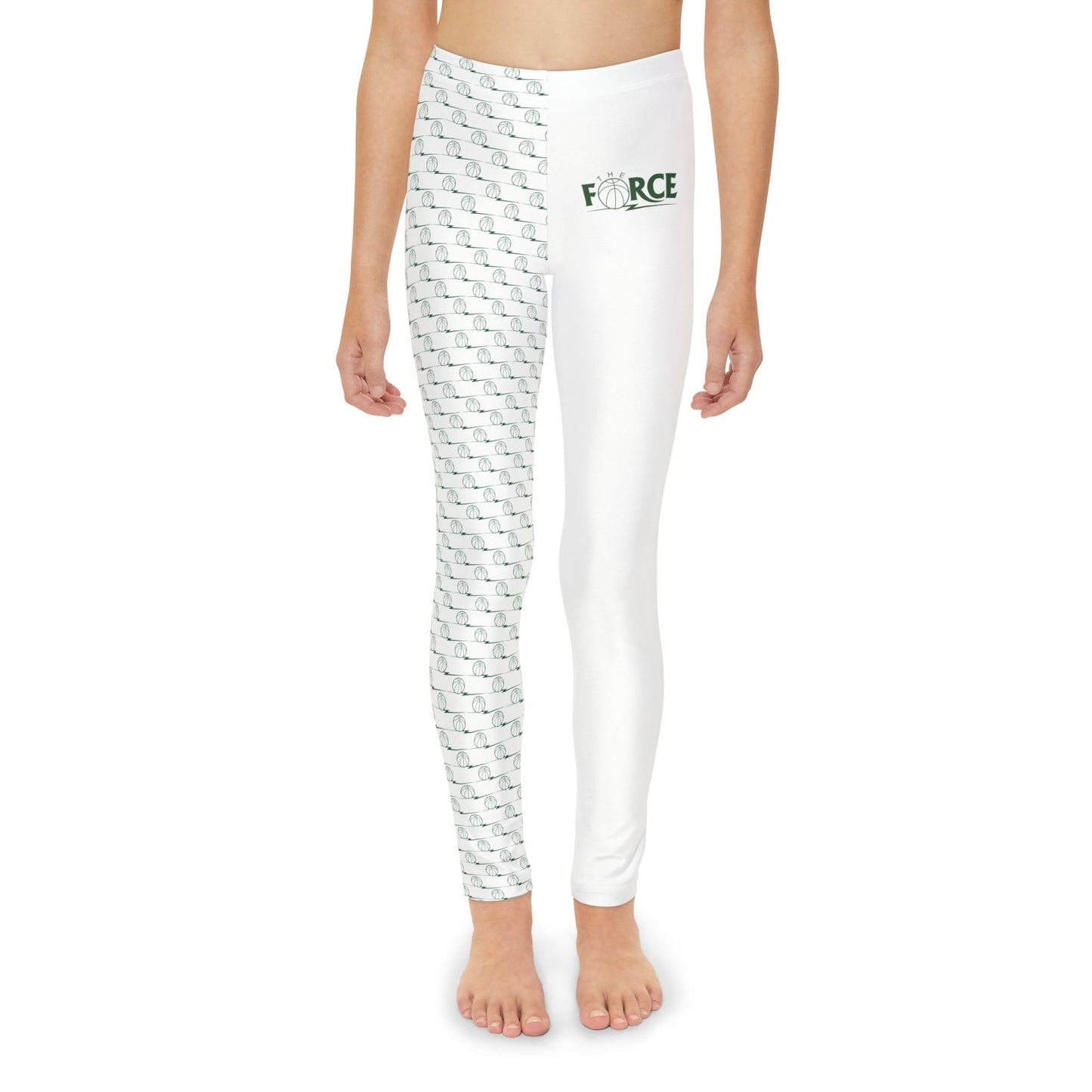 Force Youth Long Leggings FL - White