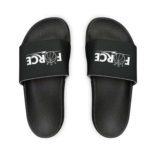 The Force Black Youth PU Slide Sandals